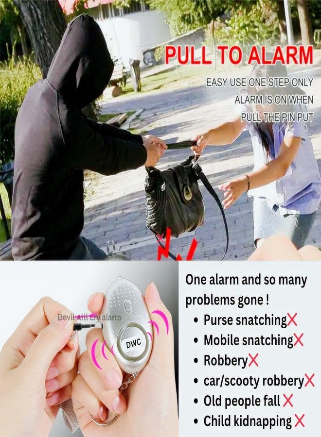 Devil Will Cry Defence Emergency Alarm in Keychain for Women Safety | Security Personal Protection Devices for Women, Girls, Kids & Elderly | SOS Alarm - Image 2